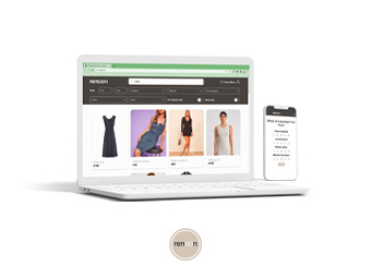 Modern web app for an eco clothing company with sophisticated filters