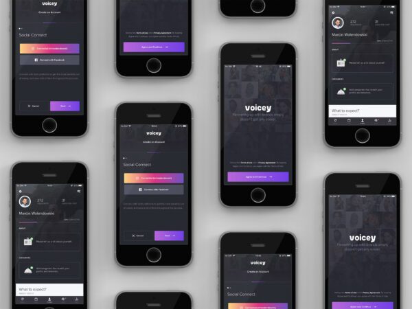 Voicey | An iOS mobile app for connecting influencers and brands